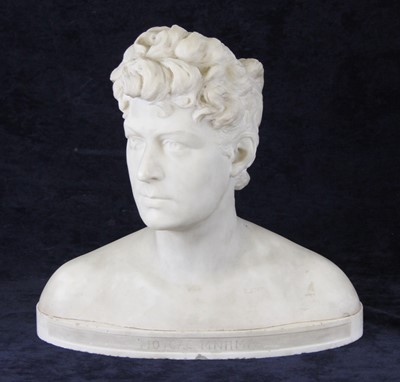 Lot 2322 - F. Jessen - a circa 1900 carved marble head...