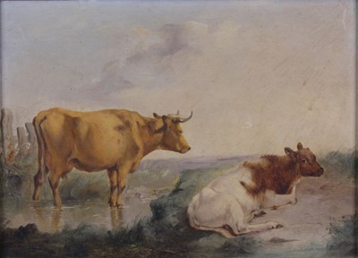 Lot 2417 - Henry Brittan Willis (1810-1884) - Cattle at a...