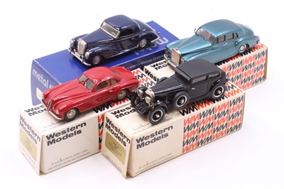 Lot 1587 - Western Models and Metal43 1/43rd scale white...
