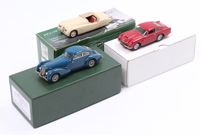 Lot 989 - Collection of 3 white metal 1/43rd scale cars...