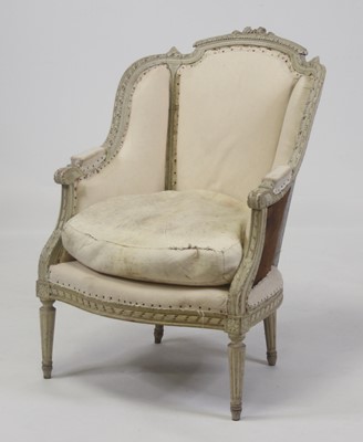 Lot 2524 - A circa 1900 French white painted...