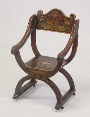 Lot 2462 - A late 19th century Arts & Crafts fruitwood...