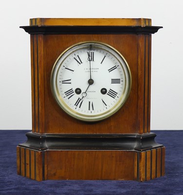 Lot 2443 - J W Benson of London - a late Victorian walnut...