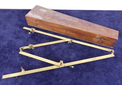 Lot 2341 - A Victorian lacquered brass pantograph by...