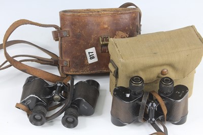 Lot 35 - A pair of Air Ministry binoculars, marked...