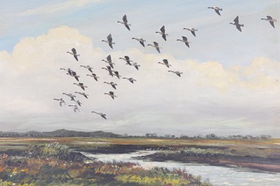 Lot 456 - Hugh Monahan, (Irish 1914-1970), Pinkfeet -...