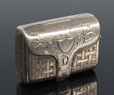 Lot 2090 - An early Victorian silver vinaigrette in the...