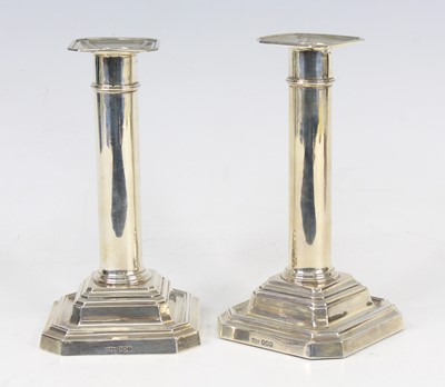 Lot 2122 - A pair of James Dixon & Sons silver...