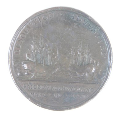 Lot 327 - A 1772 Resolution and Adventure Medal, struck...