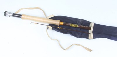 Lot 437 - A Hardy Jet #9 9' fibreglass two piece fly rod,...