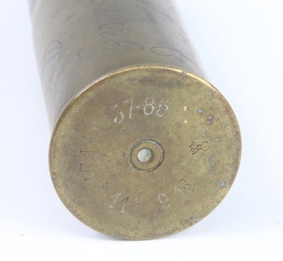Lot 235 - A WW I French pom pom shell, the base marked...