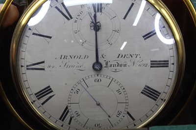 Lot 2457 - A George IV marine chronometer by Arnold &...