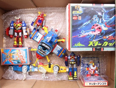 Lot 1657 - A collection of Japanese 1970s release robots...