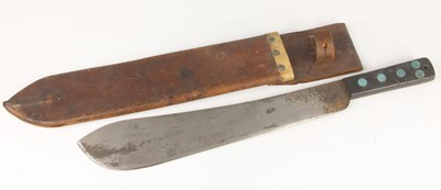 Lot 322 - A WW II British Army machete, the 38cm blade...