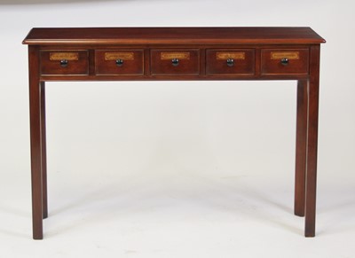 Lot 2476 - A mahogany 'chemist' hall table, having five...