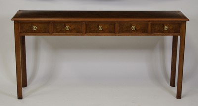 Lot 2486 - A walnut and figured walnut hall table in the...