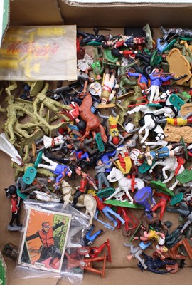 Lot 897 - One tray containing vintage plastic toy...