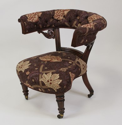 Lot 2510 - A William IV rosewood cockfighting chair,...