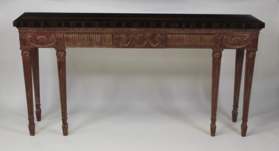 Lot 2498 - A macassar topped neo-classical style console...