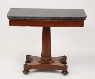 Lot 2494 - A William IV oak pedestal occasional table, of...