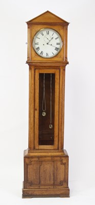 Lot 2437 - An early Victorian oak longcase...