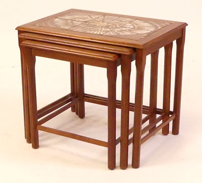 Lot 803 - A 1970s Toften Möbelfabrikken teak and tile...