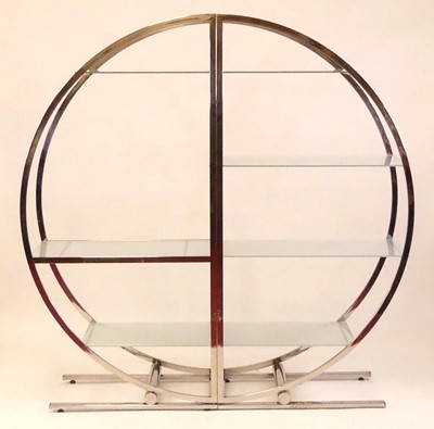 Lot 833 - An impressive 1960s chromed metal circular...