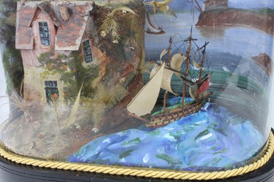 Lot 2345 - A Victorian style musical automata diorama,...