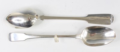 Lot 2068 - A George III silver basting spoon, in the...