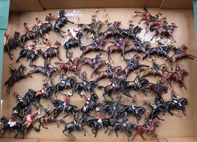 Lot 881 - A collection of Britains vintage toy soldiers,...