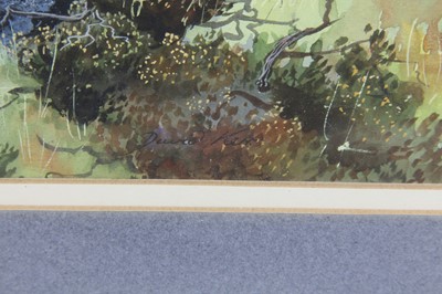 Lot 464 - David Ord Kerr, (b.1951), Hawk and prey on a...