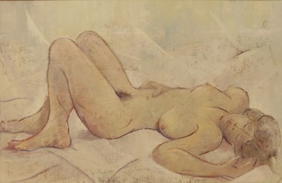 Lot 747 - Mid-20th century school - Lying Nude Woman,...