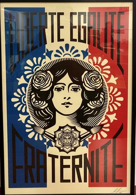 Lot 752 - Shepard Fairey (b.1970) - Liberté Égalité...