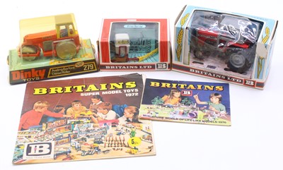 Lot 752 - A Dinky Toy and Britains boxed agricultural...