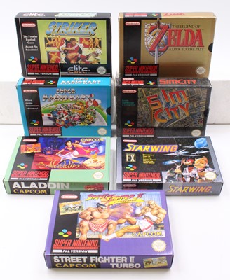 Lot 1626 - A collection of Super Nintendo (SNES) PAL...