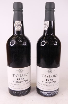 Lot 1340 - Taylor's Vintage Port 1985, five bottles, OWC