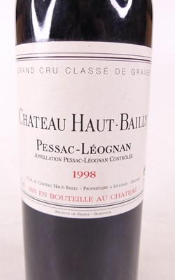 Lot 1022 - Chateau Haut-Bailly 1998 Pessac-Leognan, one...