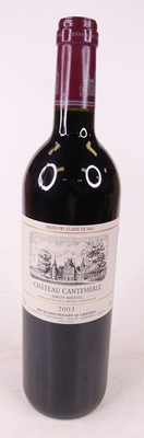 Lot 1109 - Chateau Cantemerle 2003 Haute Medoc, one bottle