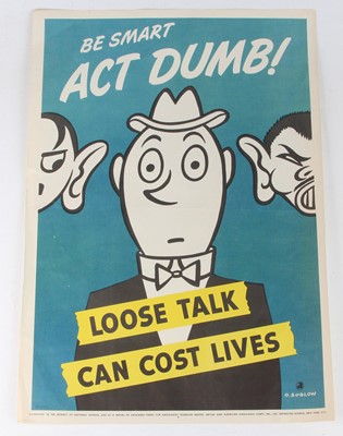 Lot 38 - An American WW II lithograph propaganda poster...