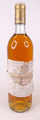 Lot 1238 - Chateau Coutet 1979 Sauternes-Barsac, one bottle
