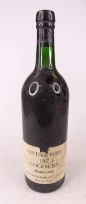 Lot 1344 - Cockburn Vintage Port 1967, bottled 1969 for...