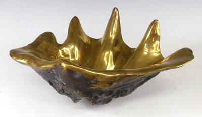 Large Brass Shell Dish