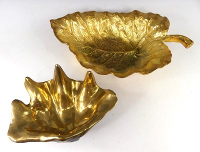 Lot 671 - A contemporary bronze bowl, modelled as a clam...