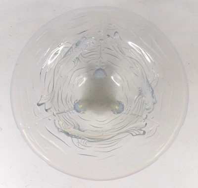 Lot 549 - A 1930s Joblings moulded glass opalescent...