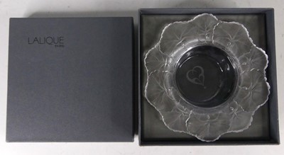 Lot 548 - A contemporary Lalique glass bowl, with...