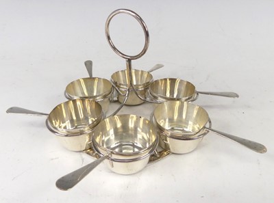 Lot 564 - An early 20th century silver six place...