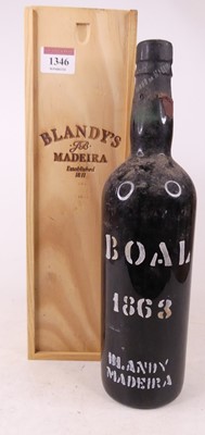Lot 1346 - Boal 1863 Madeira, one bottle (OWC), with...