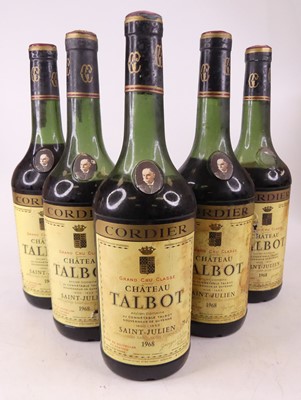 Lot 1137 - Chateau Talbot, 1968, St Julien, 7 bottles