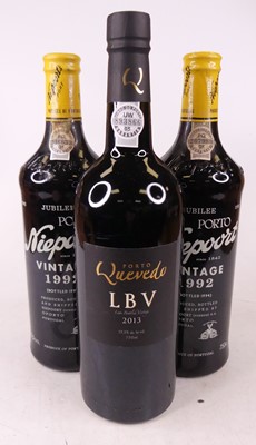 Lot 1350 - Niepoort Jubilee Vintage Port 1992, two...