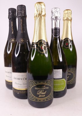 Lot 1247 - Klein Constantia Brut 2009, 7 bottles, Jacobs...